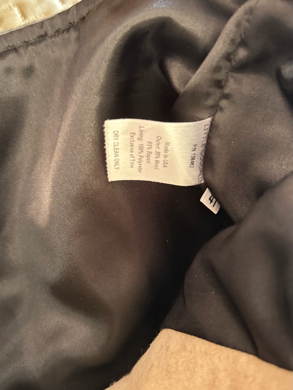 Little Goodall Unisex Wool-blend Rowdy Raccoon  Coat
Size 4T - Picture 8 of 8